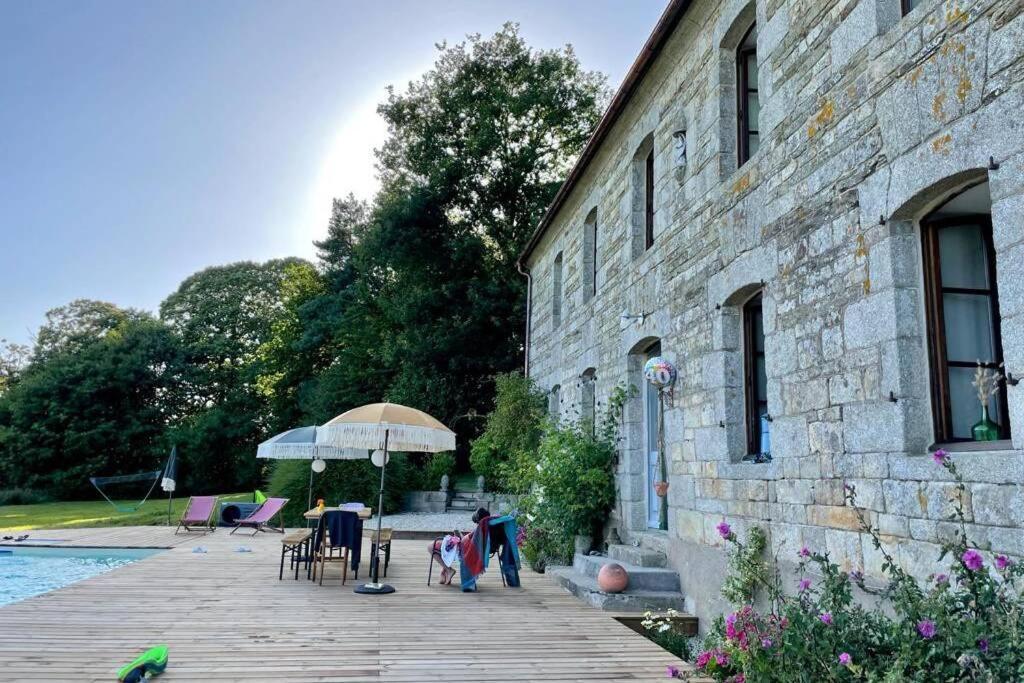 Villa La Lande du Rest - Le Quillio Magnifique ancienne ferme de notables avec piscine chauffée Exterior foto